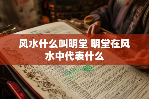 风水什么叫明堂 明堂在风水中代表什么