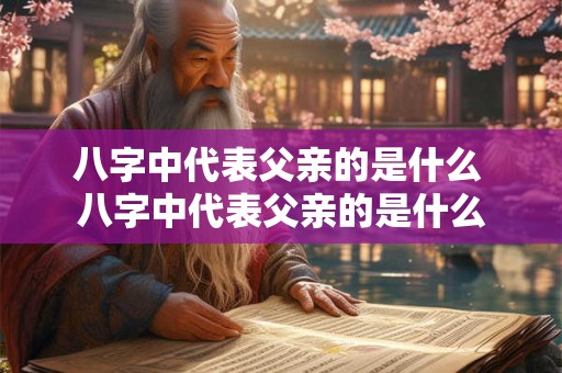 八字中代表父亲的是什么 八字中代表父亲的是什么