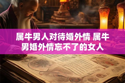 属牛男人对待婚外情 属牛男婚外情忘不了的女人