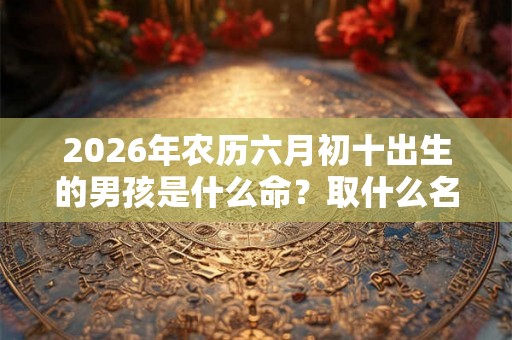 2026年农历六月初十出生的男孩是什么命?取什么名字吉利? 2026年农历六月初十出生的男孩是什么命?取什么名字吉利?
