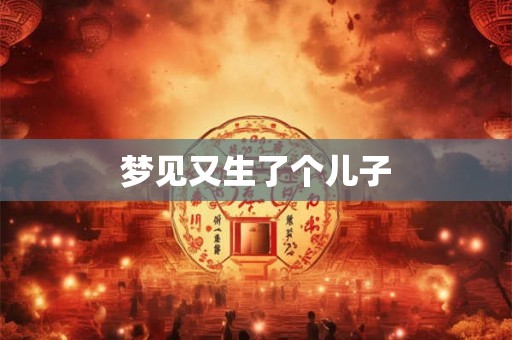 梦见又生了个儿子