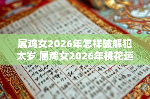 属鸡女2026年怎样破解犯太岁 属鸡女2026年桃花运如何 属鸡女2026年怎样破解犯太岁 属鸡女2026年桃花运如何