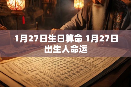 1月27日生日算命 1月27日出生人命运 1月27日生日算命 1月27日出生人命运