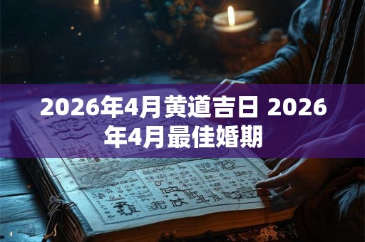 2026年4月黄道吉日 2026年4月最佳婚期