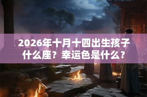 2026年十月十四出生孩子什么座？幸运色是什么？