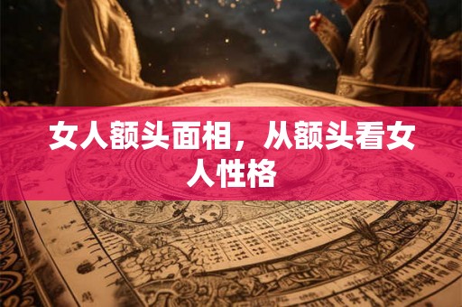 女人额头面相，从额头看女人性格