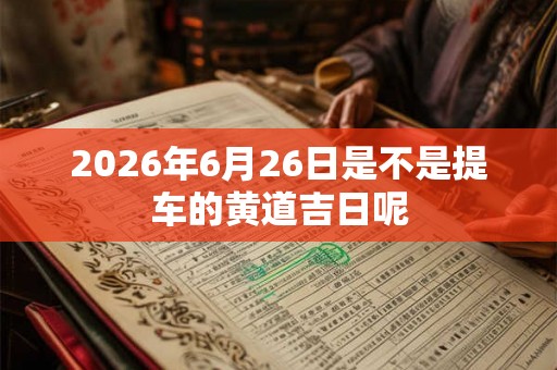 2026年6月26日是不是提车的黄道吉日呢