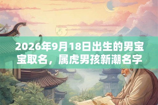 2026年9月18日出生的男宝宝取名,属虎男孩新潮名字 2026年9月18日出生的男宝宝取名,属虎男孩新潮名字