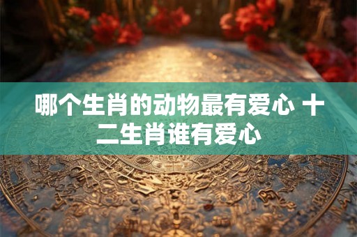哪个生肖的动物最有爱心 十二生肖谁有爱心