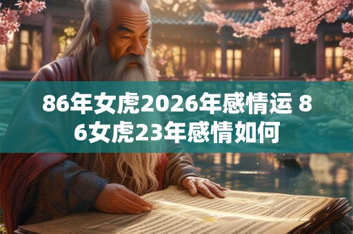 86年女虎2026年感情运 86女虎23年感情如何