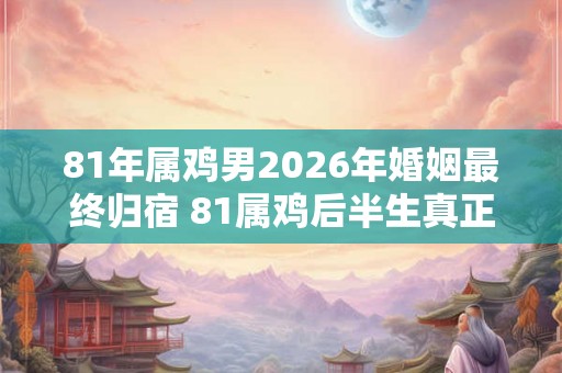 81年属鸡男2026年婚姻最终归宿 81属鸡后半生真正姻缘