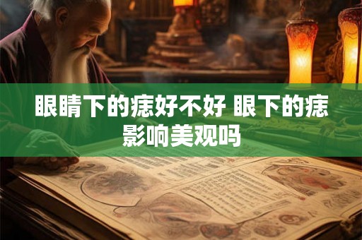 眼睛下的痣好不好 眼下的痣影响美观吗
