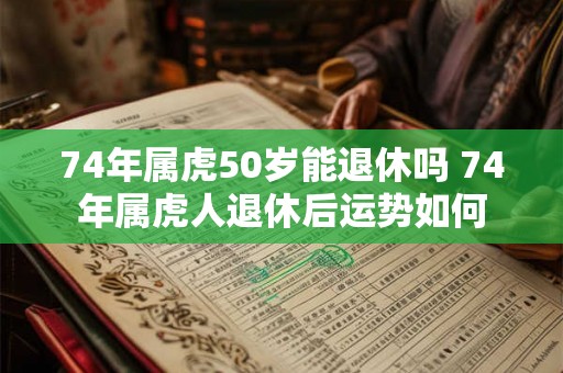 74年属虎50岁能退休吗 74年属虎人退休后运势如何 74年属虎50岁能退休吗 74年属虎人退休后运势如何