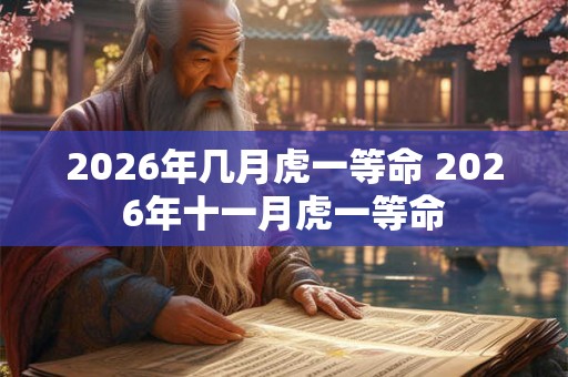 2026年几月虎一等命 2026年十一月虎一等命