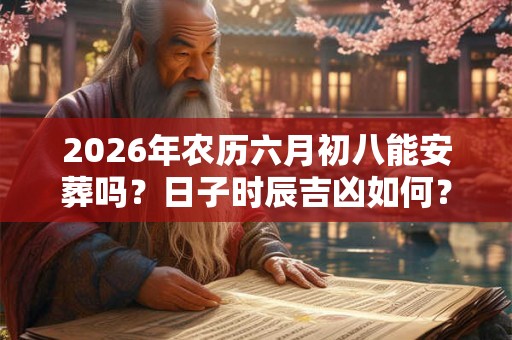 2026年农历六月初八能安葬吗？日子时辰吉凶如何？