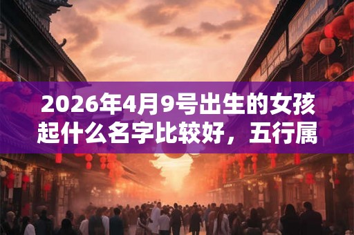 2026年4月9号出生的女孩起什么名字比较好,五行属什么 2026年4月9号出生的女孩起什么名字比较好,五行属什么