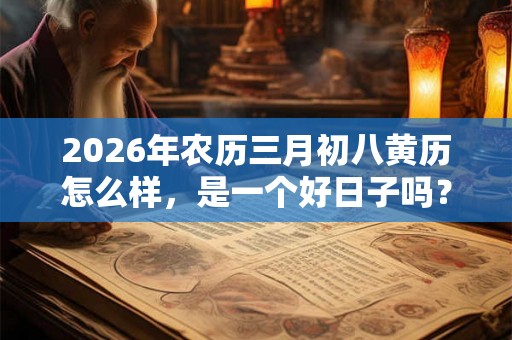 2026年农历三月初八黄历怎么样，是一个好日子吗？