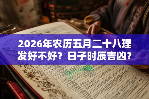 2026年农历五月二十八理发好不好？日子时辰吉凶？