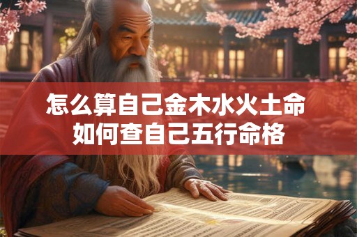 怎么算自己金木水火土命 如何查自己五行命格