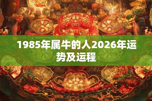 1985年属牛的人2026年运势及运程
