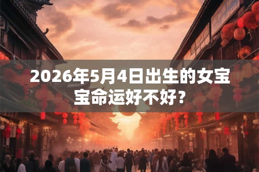 2026年5月4日出生的女宝宝命运好不好？