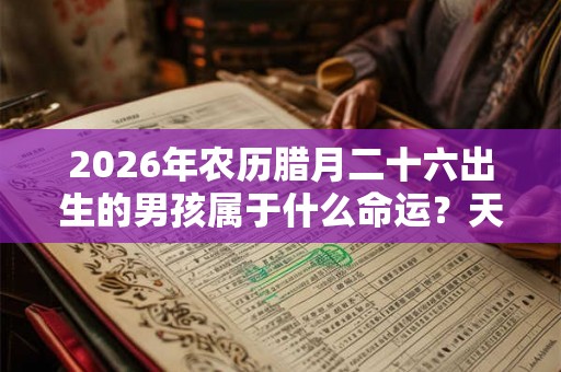 2026年农历腊月二十六出生的男孩属于什么命运？天生富贵命吗？