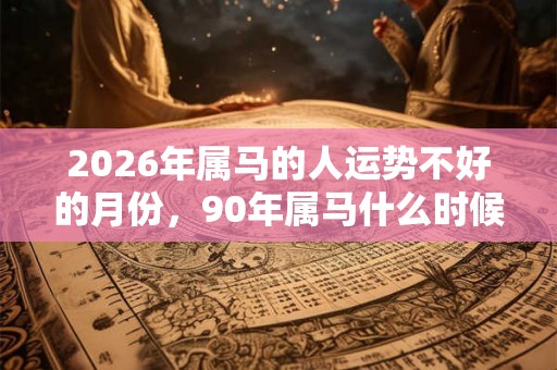 2026年属马的人运势不好的月份，90年属马什么时候开始走运？