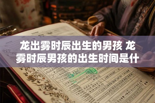 龙出雾时辰出生的男孩 龙雾时辰男孩的出生时间是什么