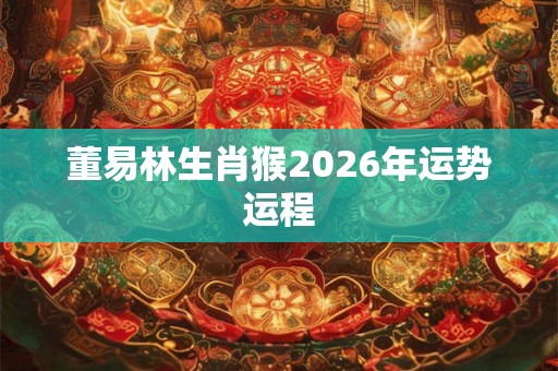董易林生肖猴2026年运势运程