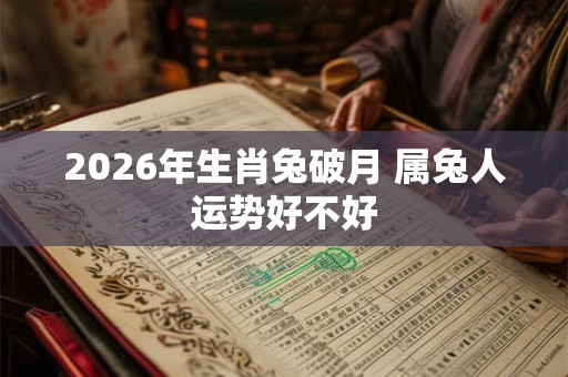 2026年生肖兔破月 属兔人运势好不好