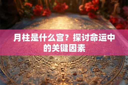月柱是什么宫？探讨命运中的关键因素