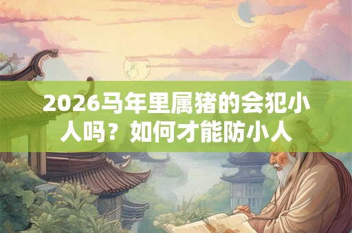 2026马年里属猪的会犯小人吗？如何才能防小人