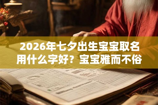 2026年七夕出生宝宝取名用什么字好？宝宝雅而不俗的名字推荐