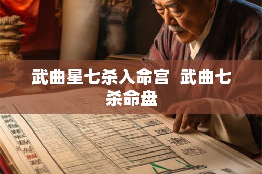 武曲星七杀入命宫  武曲七杀命盘