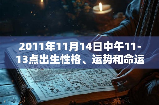 2011年11月14日中午11-13点出生性格、运势和命运