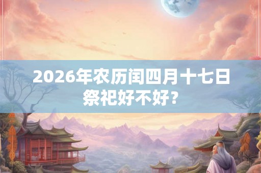 2026年农历闰四月十七日祭祀好不好? 2026年农历闰四月十七日祭祀好不好?