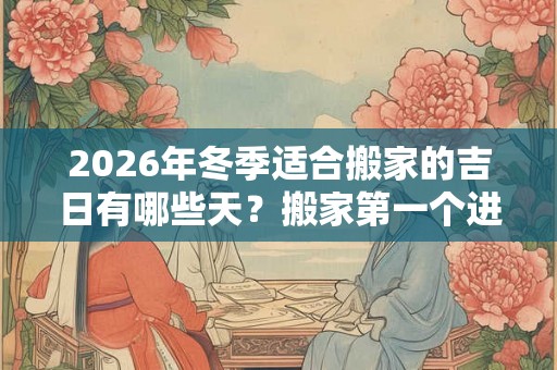 2026年冬季适合搬家的吉日有哪些天?搬家第一个进门的人该拿什么? 2026年冬季适合搬家的吉日有哪些天?搬家第一个进门的人该拿什么?