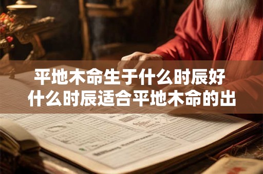 平地木命生于什么时辰好 什么时辰适合平地木命的出生
