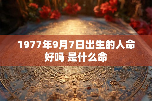 1977年9月7日出生的人命好吗 是什么命