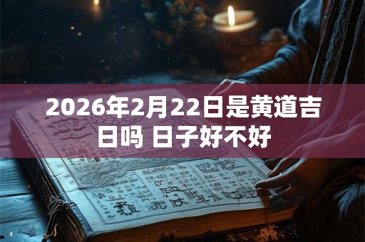 2026年2月22日是黄道吉日吗 日子好不好