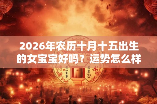 2026年农历十月十五出生的女宝宝好吗？运势怎么样