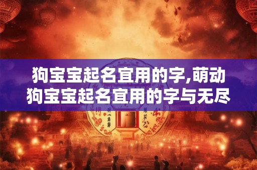狗宝宝起名宜用的字,萌动狗宝宝起名宜用的字与无尽的爱