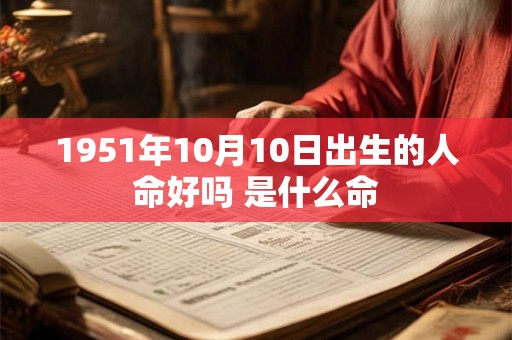 1951年10月10日出生的人命好吗 是什么命 1951年10月10日出生的人命好吗 是什么命
