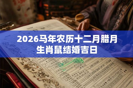 2026马年农历十二月腊月生肖鼠结婚吉日