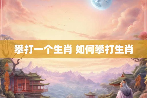 攀打一个生肖 如何攀打生肖