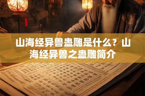 山海经异兽蛊雕是什么？山海经异兽之蛊雕简介
