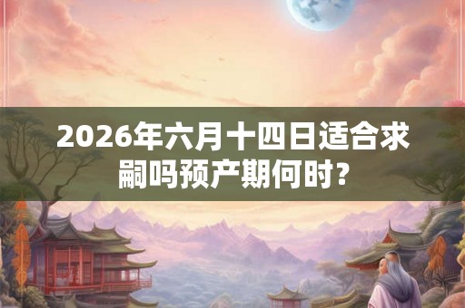 2026年六月十四日适合求嗣吗预产期何时？