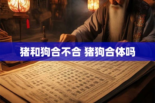 猪和狗合不合 猪狗合体吗
