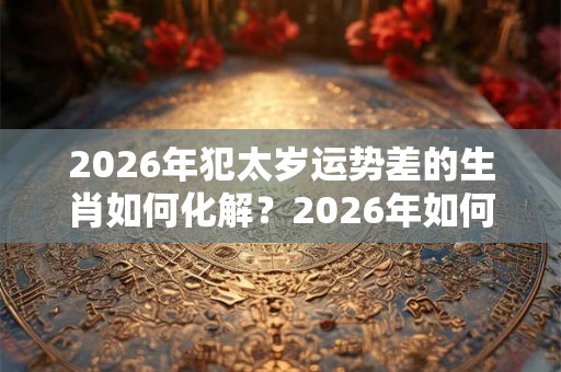 2026年犯太岁运势差的生肖如何化解？2026年如何改善运势？