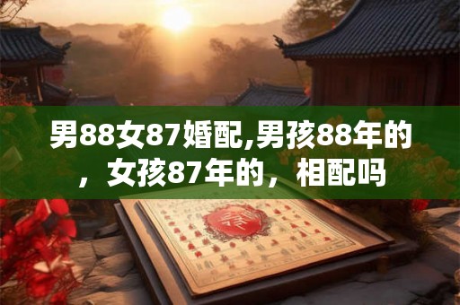 男88女87婚配,男孩88年的，女孩87年的，相配吗